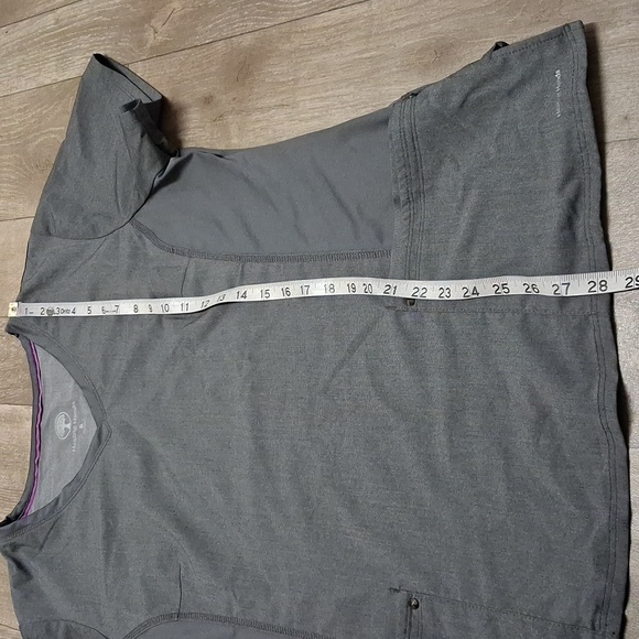 Womens Healing Hands Medical Nursing Work Scrub Top Shirt‎ - Picture 3 of 8